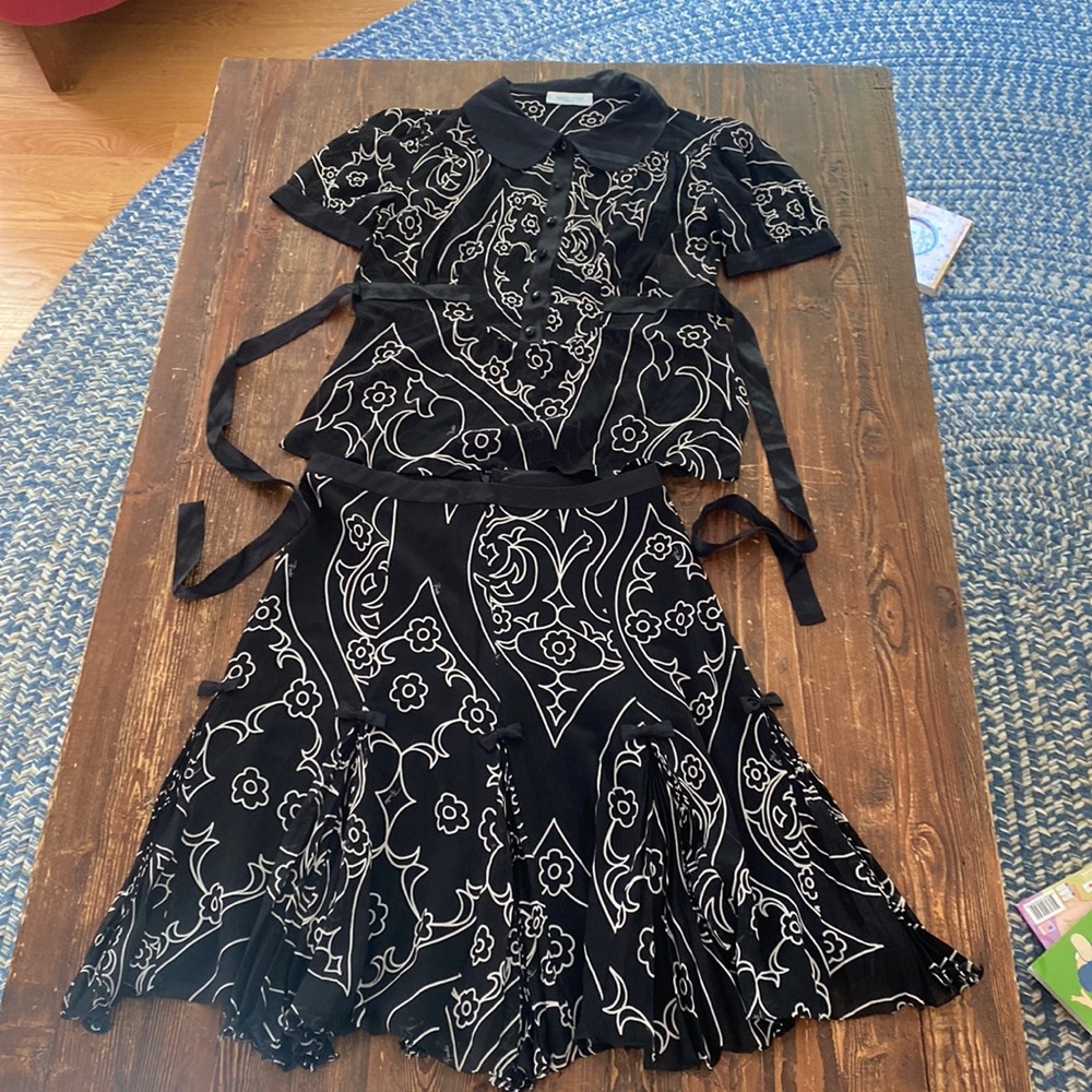 Emilio Pucci, skirt and blouse set, size 6